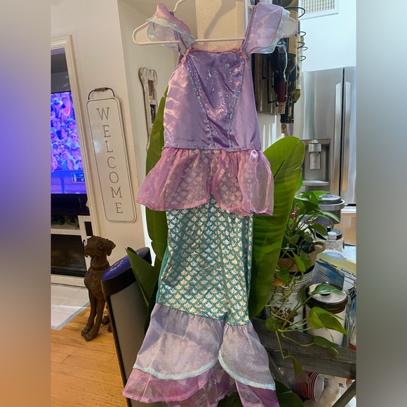 Purple and Green‎ Shimmering Mermaid Kids Costume - Picture 1 of 3